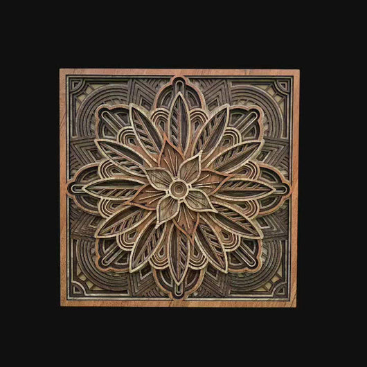 Laserarti Studios Classic Flower Mandala Decor