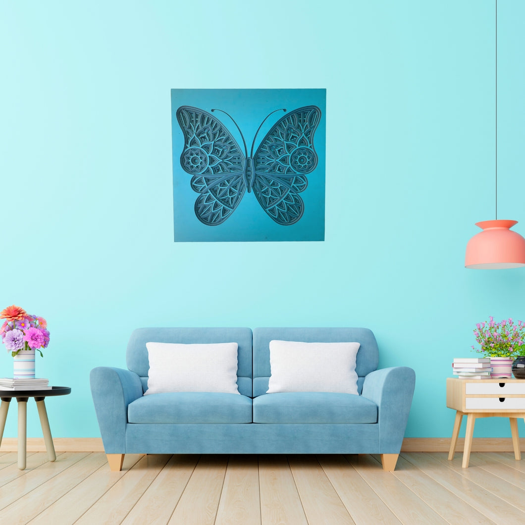 Laserarti Studios Butterfly Mandala Art Wall Decor