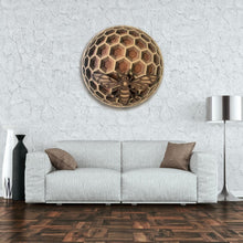 Load image into Gallery viewer, Laserarti Studios Honey comb &amp; Bee Mandala Decor
