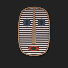 Load image into Gallery viewer, Laserarti Studios Stripy Tribal Face Mask Wall Decor
