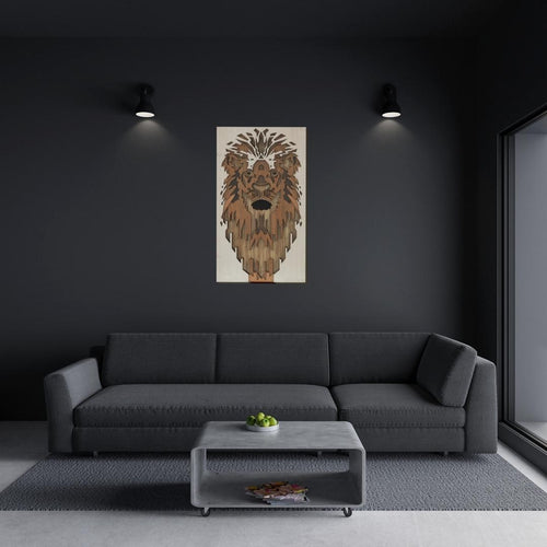 Laserarti Studios Lion Head Layered Wall Decor
